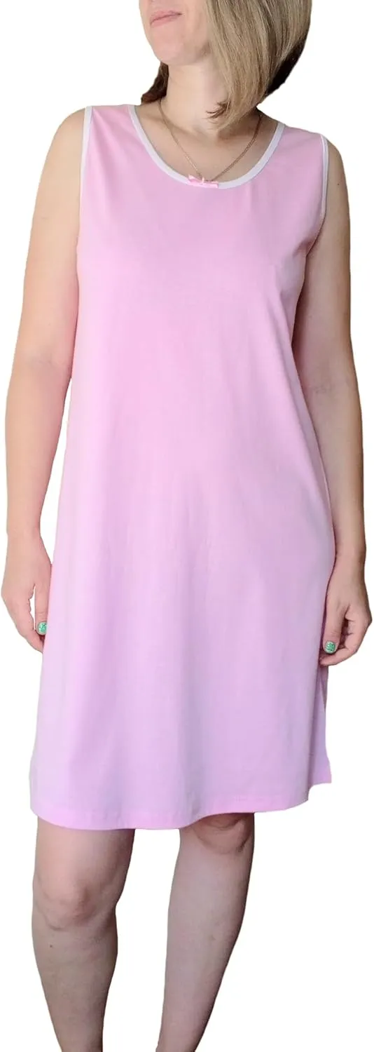 2-PACK The Most Comfortable 100% Cotton Nightgowns for Womens Plus Size Large-5X Sleepshirts Multipack