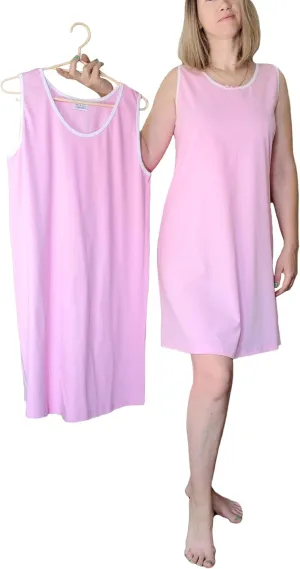 2-PACK The Most Comfortable 100% Cotton Nightgowns for Womens Plus Size Large-5X Sleepshirts Multipack