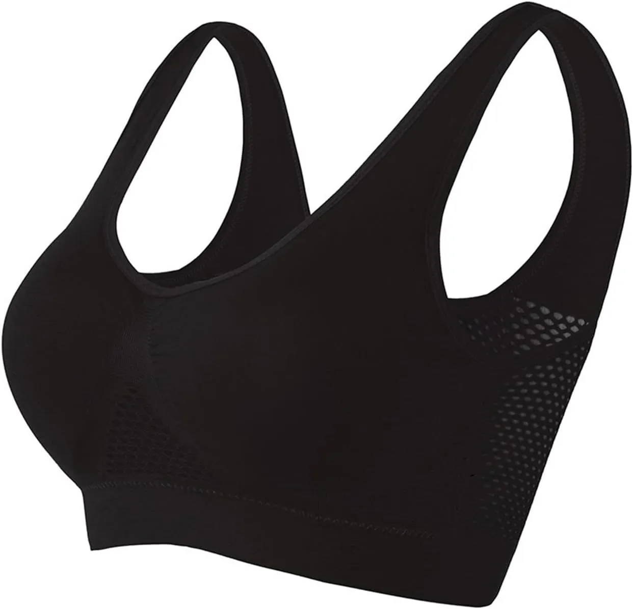 2Pcs Breathable Cool Liftup Air Bra for Women, 2024 Padded Full Support Sports Bra, Comfortable Bras No Underwire