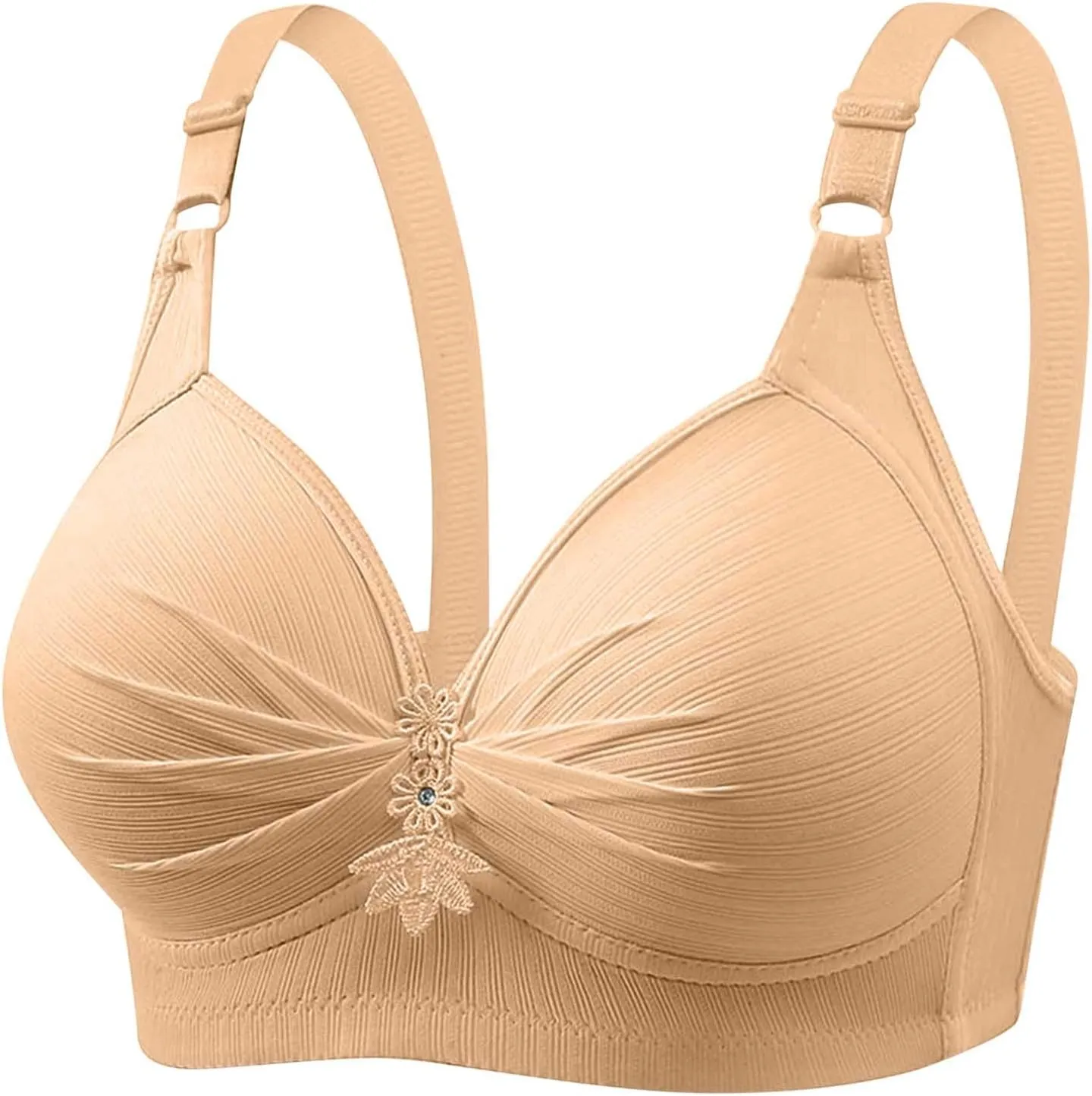 3 Pack Bras for Women Full Coverage No Underwire Breathable Everyday Bralettes Wireless Support and Lift Posture Bra
