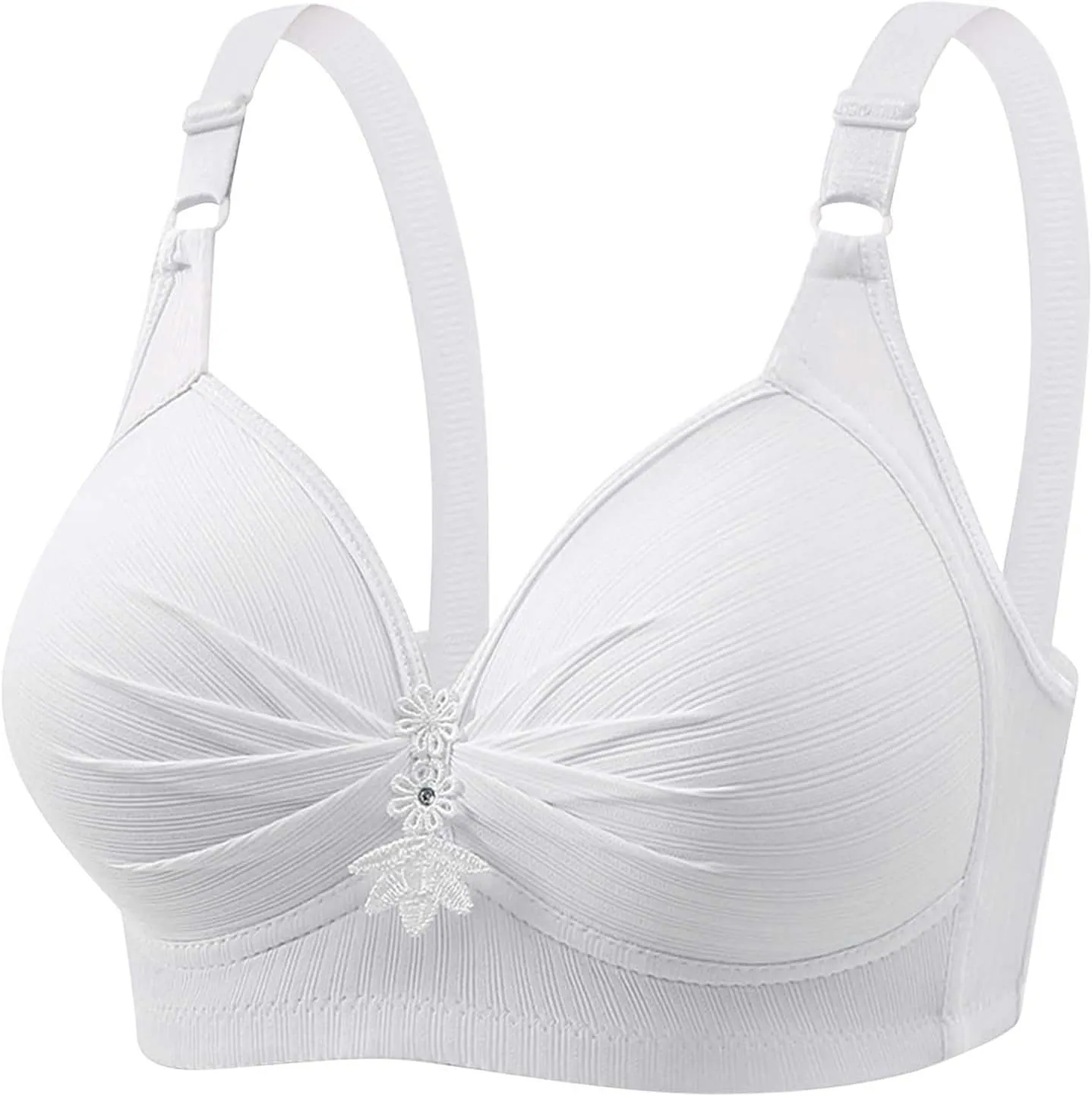 3 Pack Bras for Women Full Coverage No Underwire Breathable Everyday Bralettes Wireless Support and Lift Posture Bra