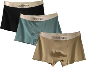 3 Packs Plus Size Knit Cotton Boxers with Big With Ball Pouch Shorts Mens Underwear Lounge Bottoms Pjs Pants
