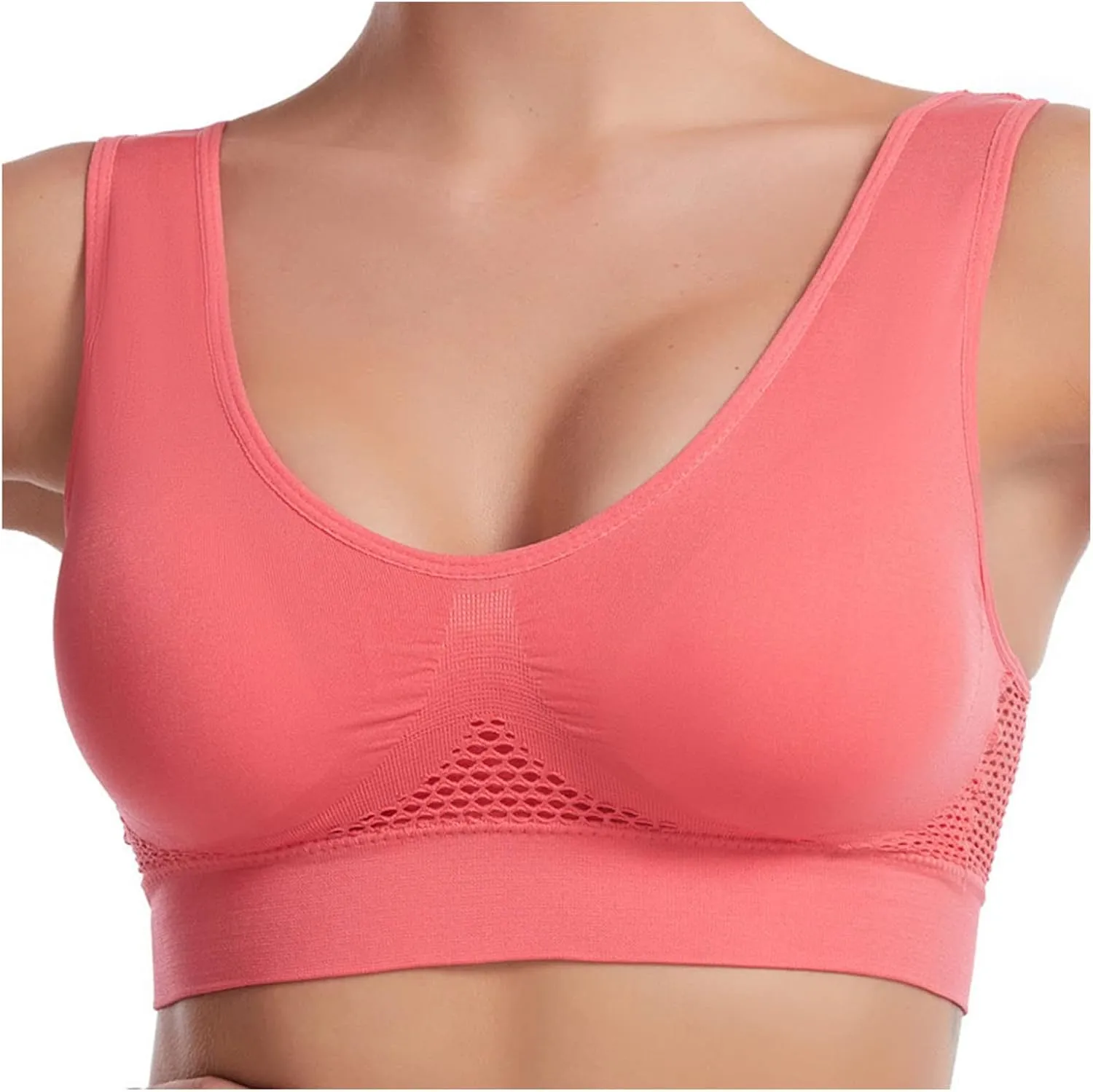 3PC Women Vest Yoga Sports Bras Comfortable Wireless Underwear Women's Breathable Solid Everyday Fitness Bra