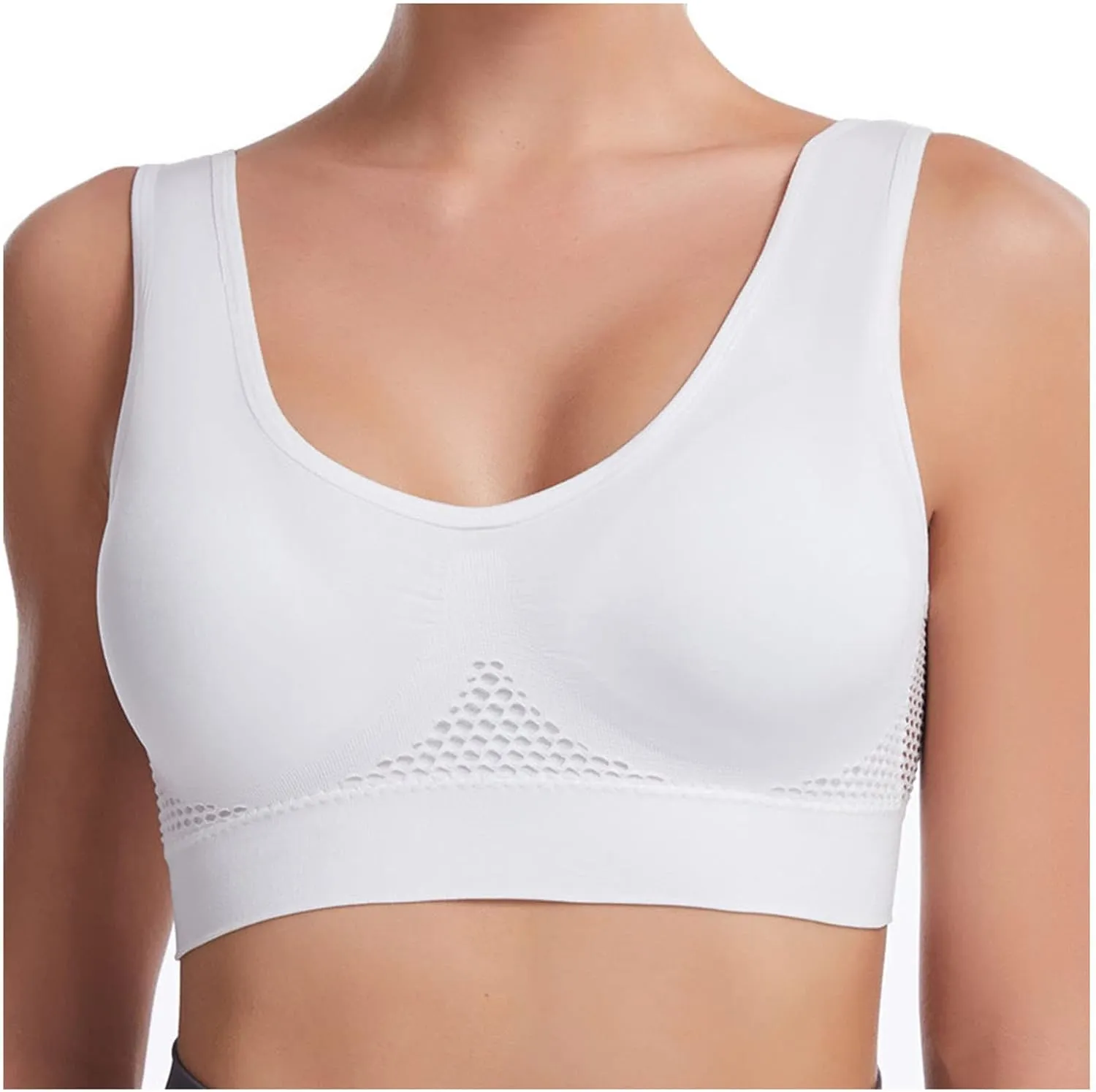 3PC Women Vest Yoga Sports Bras Comfortable Wireless Underwear Women's Breathable Solid Everyday Fitness Bra