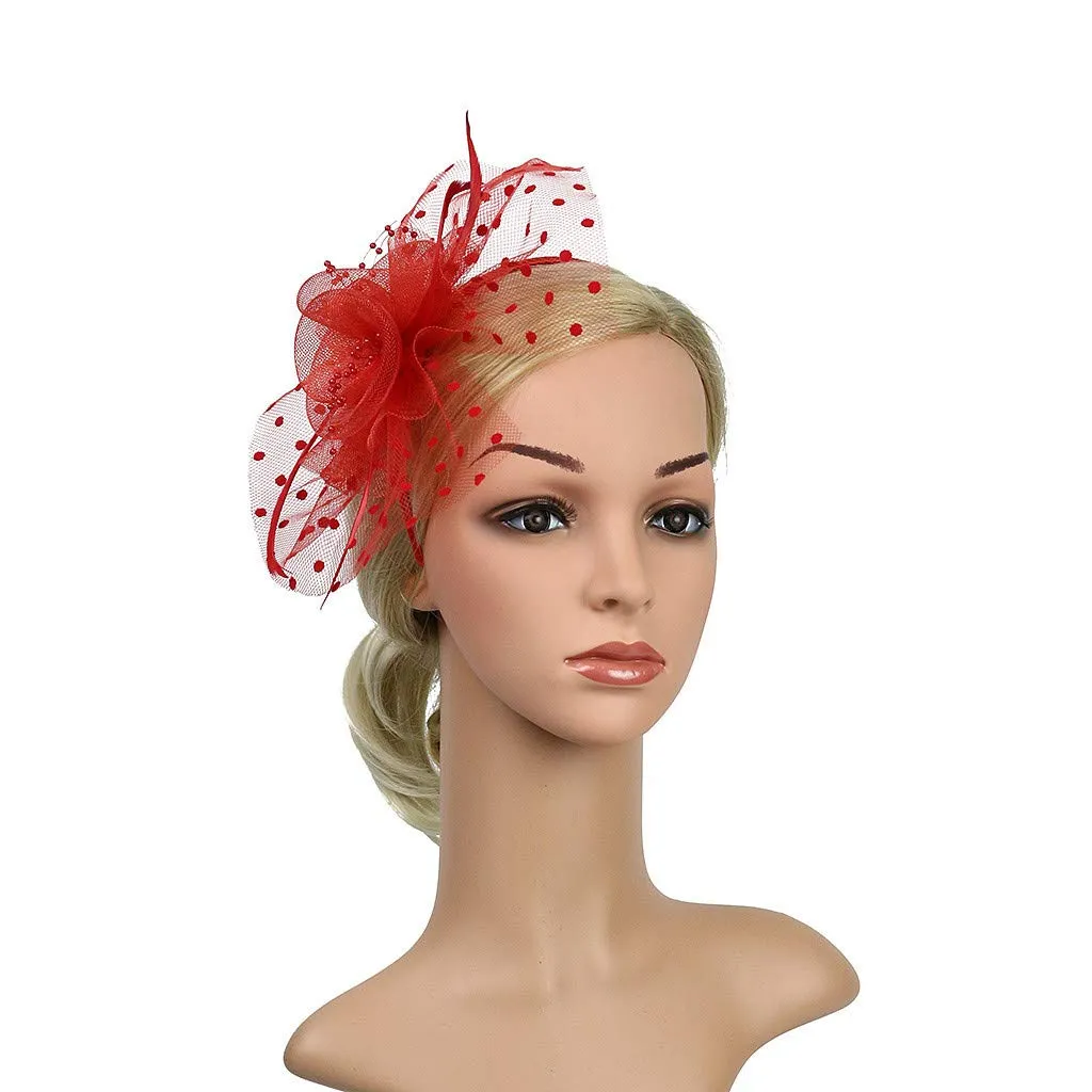 Accessories Fascinators Hats Women Tiny Tea Party hats for Girls Gatsby Accessoreis for Women Ascot Hats Flower