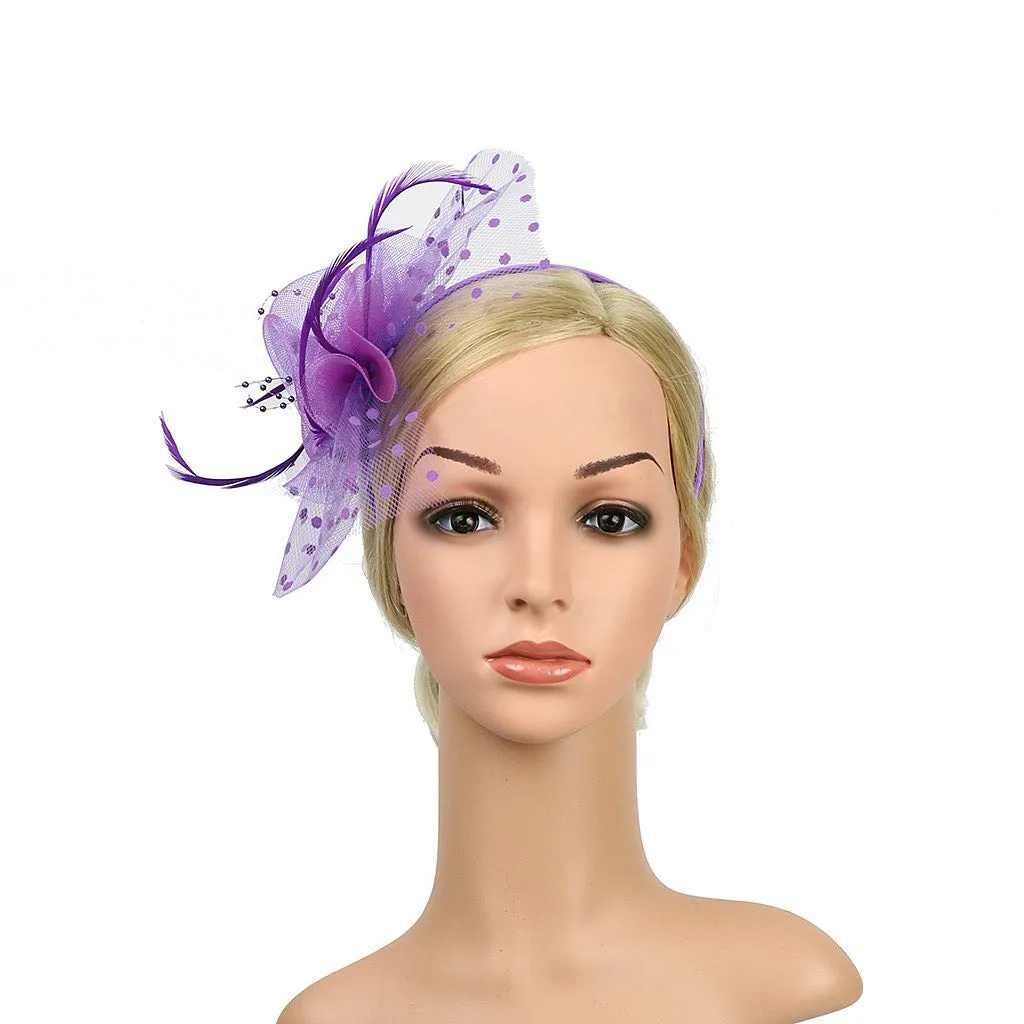Accessories Fascinators Hats Women Tiny Tea Party hats for Girls Gatsby Accessoreis for Women Ascot Hats Flower