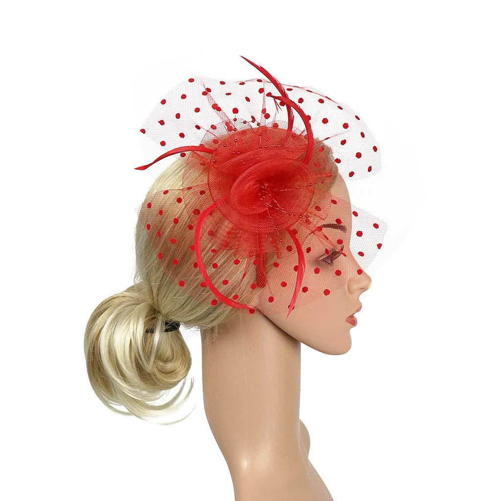 Accessories Fascinators Hats Women Tiny Tea Party hats for Girls Gatsby Accessoreis for Women Ascot Hats Flower
