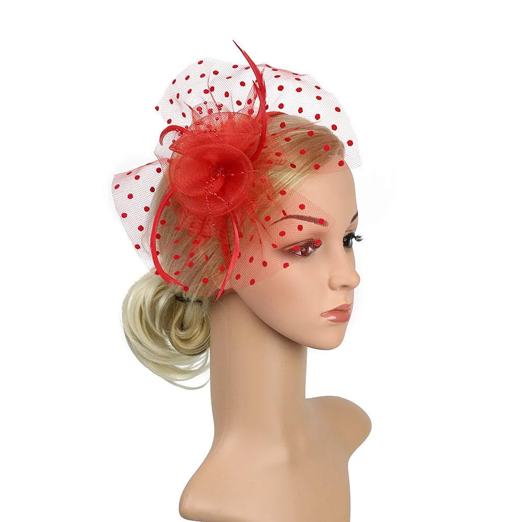 Accessories Fascinators Hats Women Tiny Tea Party hats for Girls Gatsby Accessoreis for Women Ascot Hats Flower