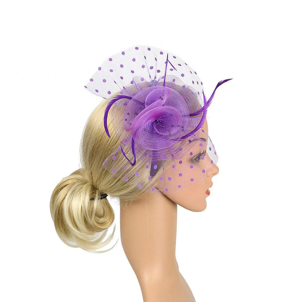 Accessories Fascinators Hats Women Tiny Tea Party hats for Girls Gatsby Accessoreis for Women Ascot Hats Flower