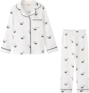 ACESTAR Toddler Baby Girl Pajama Set, Boys Long Sleeve Sleepwear 2 Piece Pjs Set for Kid Cotton Loungewear (3T-7T)