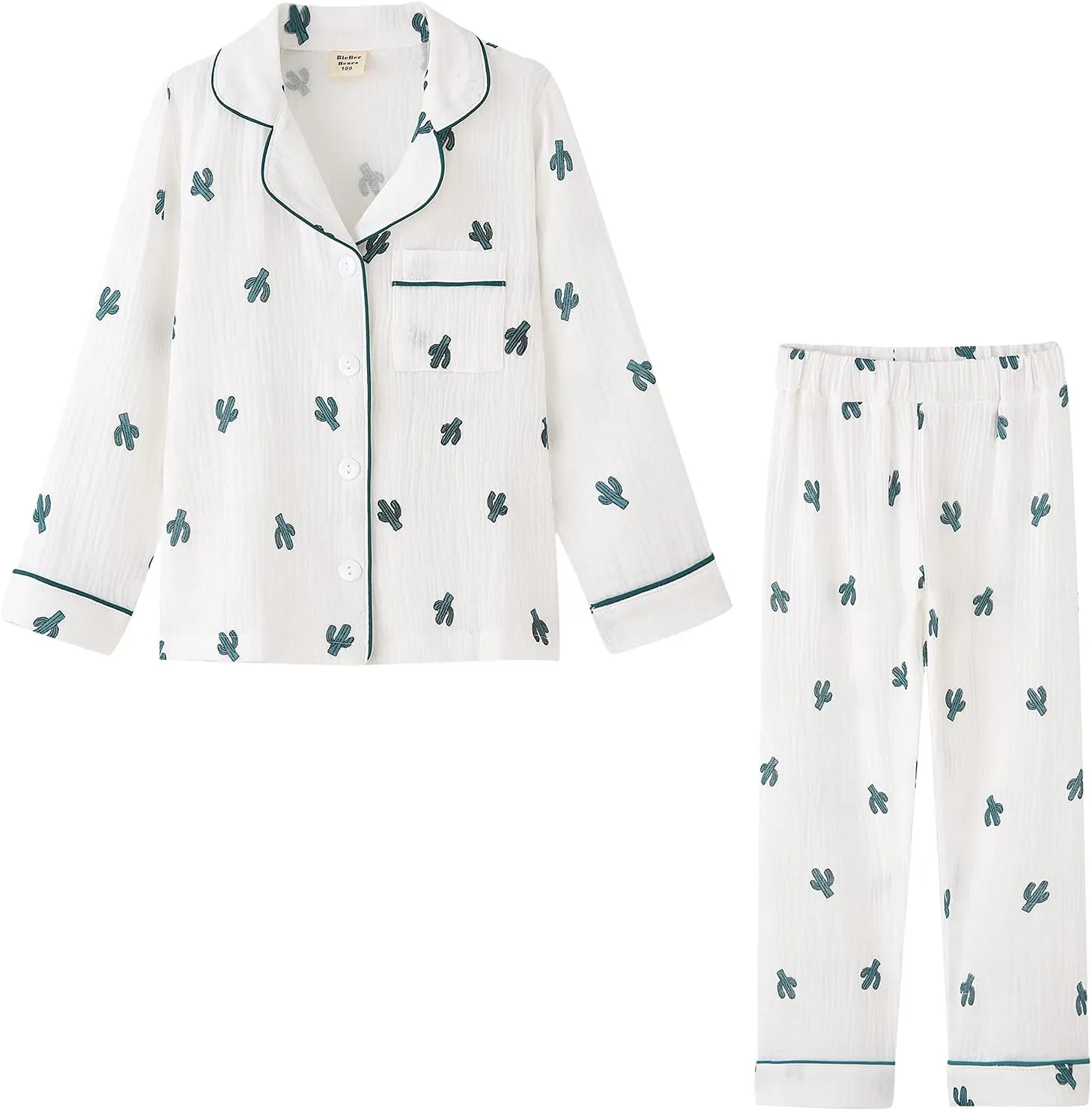 ACESTAR Toddler Baby Girl Pajama Set, Boys Long Sleeve Sleepwear 2 Piece Pjs Set for Kid Cotton Loungewear (3T-7T)