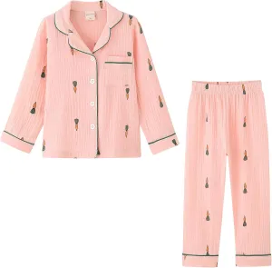 ACESTAR Toddler Baby Girl Pajama Set, Boys Long Sleeve Sleepwear 2 Piece Pjs Set for Kid Cotton Loungewear (3T-7T)
