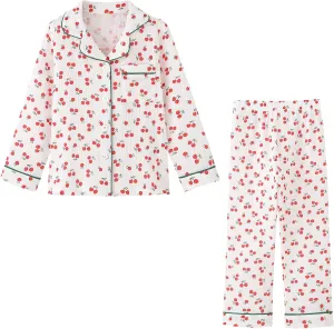 ACESTAR Toddler Baby Girl Pajama Set, Boys Long Sleeve Sleepwear 2 Piece Pjs Set for Kid Cotton Loungewear (3T-7T)