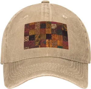 African Style Patchwork Unisex Baseball Cap Breathable Cotton Trucker Hat Classic Denim Dad Hat Summer Sun Hat