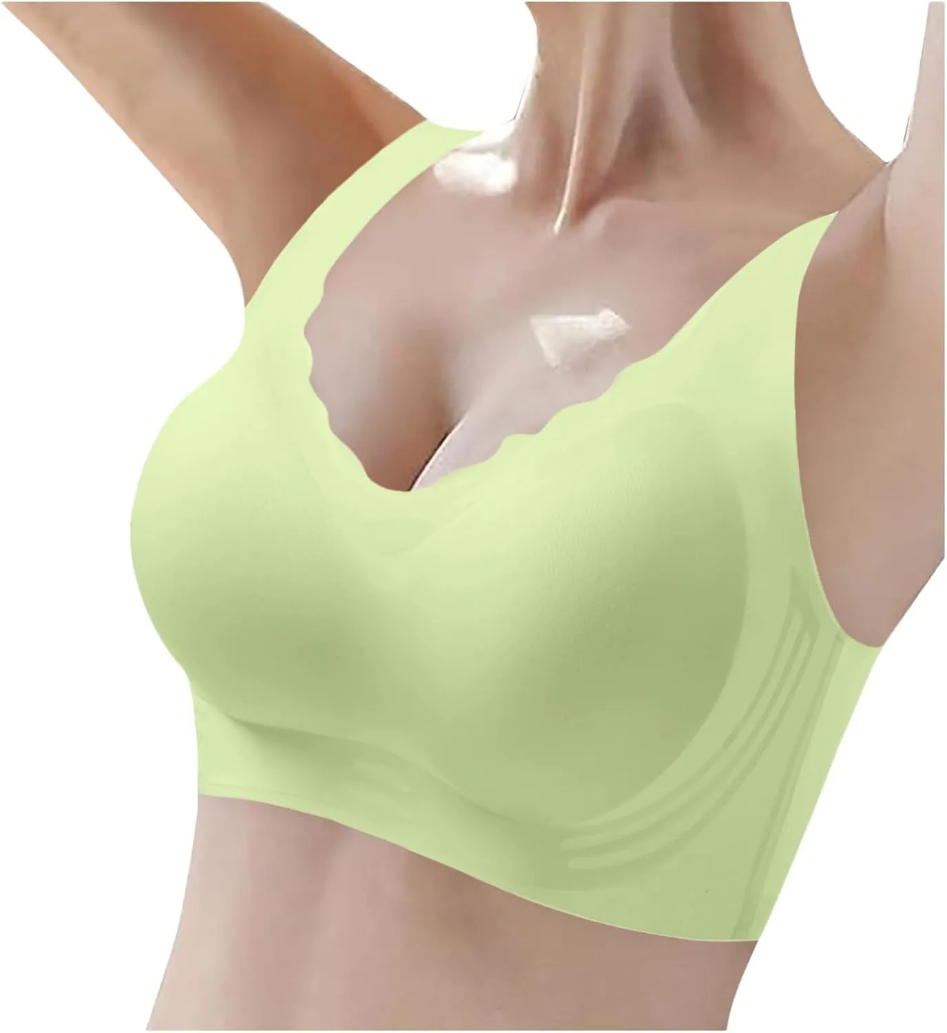 Anti Sagging Bras for Women Ice Silk Seamles Swirefree Quick Dry Bras No Underwire Soft Support Lightweight Comfy Bras