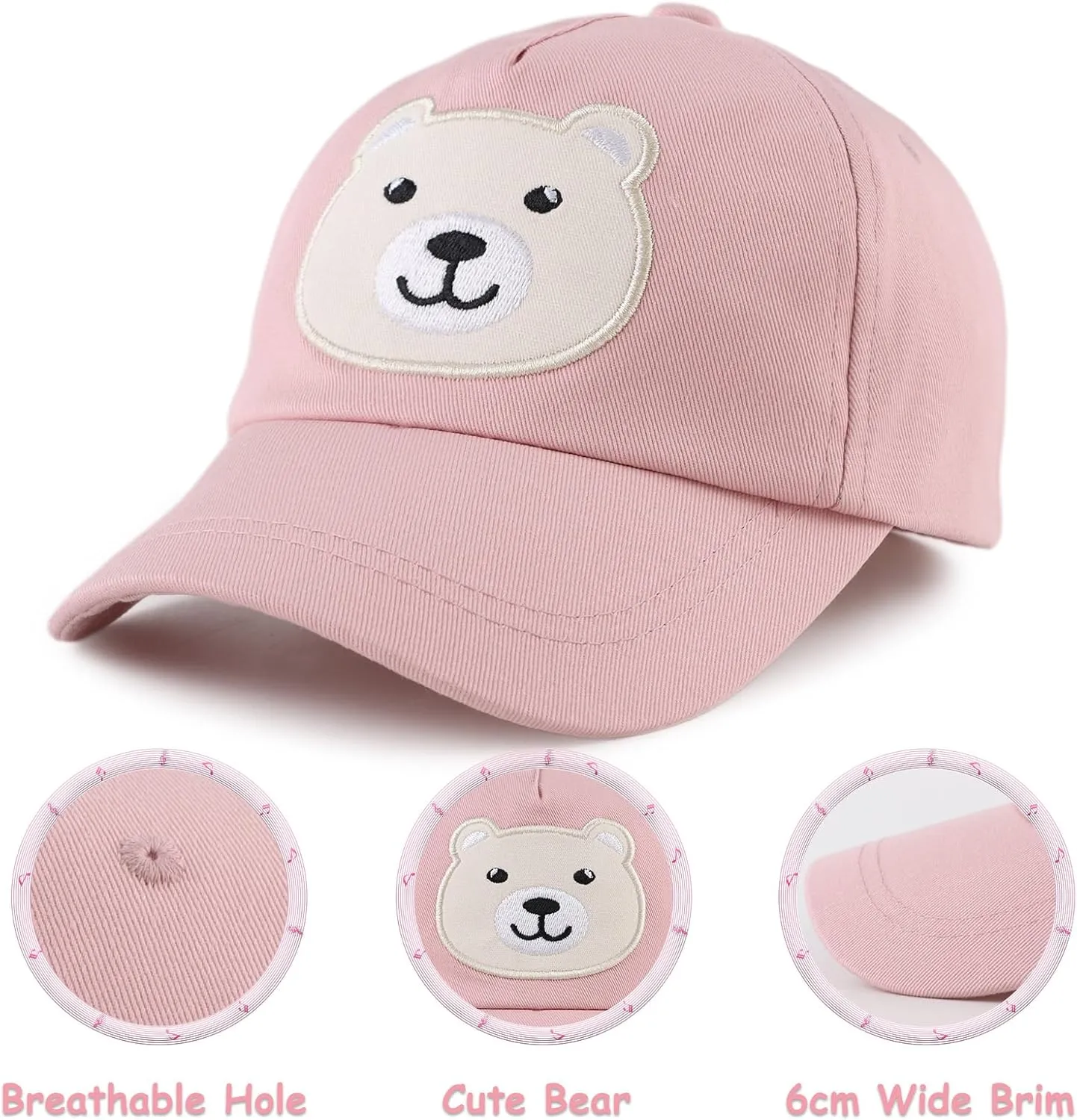 Baby Baseball Cap Toddler Boys Girls Sun Hat Kids Adjustable Cotton Caps Lightweight Trucker Hats