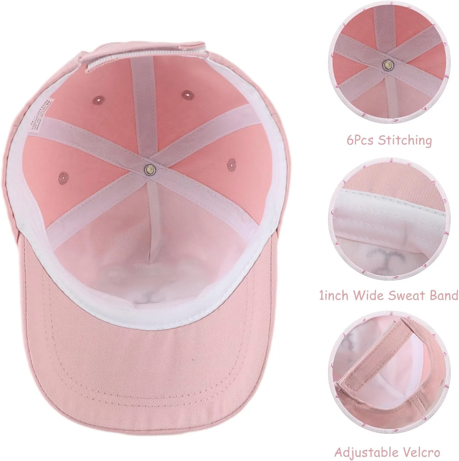 Baby Baseball Cap Toddler Boys Girls Sun Hat Kids Adjustable Cotton Caps Lightweight Trucker Hats