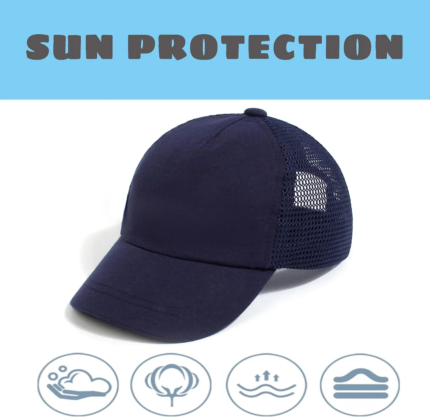 Baby Baseball Sun Hat Toddler Boys Girls Mesh Baseball Cap Baseball Cap Breathable Kids Sun Hat 0-5 T