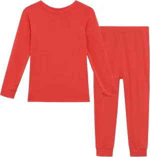 Baby Viscose Long Sleeve Summer Sleepwear Pajamas, Girls Boys Toddler Snug Fit Cool Pjs 2-Piece Sets, 24m-5T
