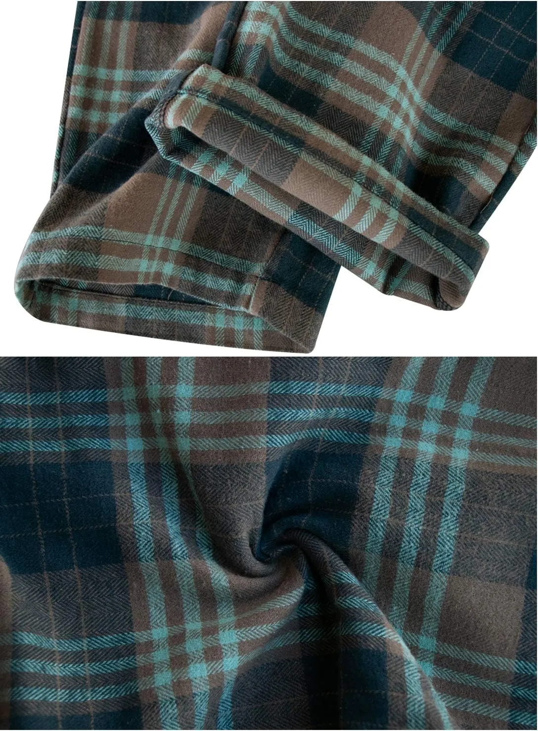 Big Boys Long Sleeve Plaid Pajamas Cotton Young Teens Sleepwear 10-16Years