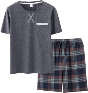 Big Boys Long Sleeve Plaid Pajamas Cotton Young Teens Sleepwear 10-16Years
