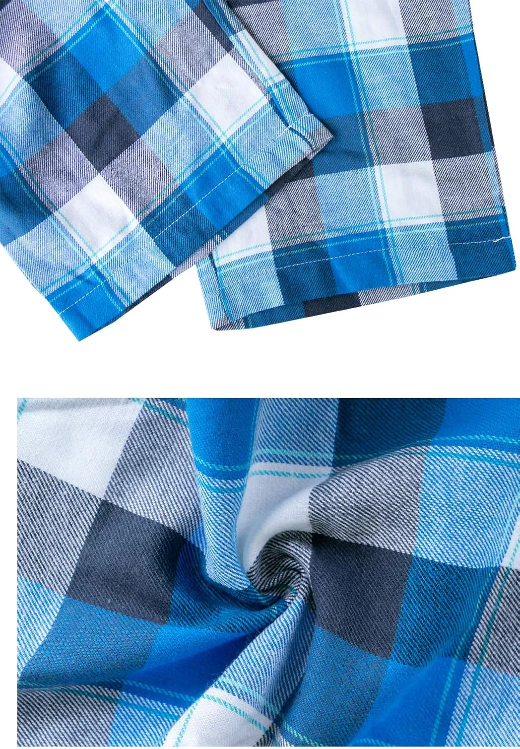 Big Boys Long Sleeve Plaid Pajamas Cotton Young Teens Sleepwear 10-16Years
