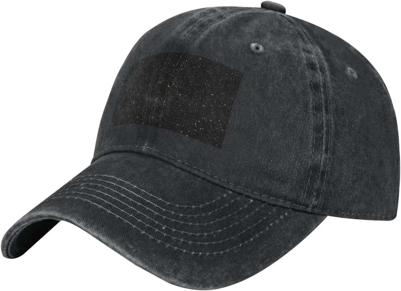 Black Glitter Unisex Baseball Cap Breathable Cotton Trucker Hat Classic Denim Dad Hat Summer Sun Hat