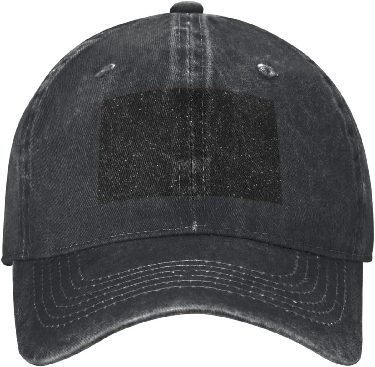 Black Glitter Unisex Baseball Cap Breathable Cotton Trucker Hat Classic Denim Dad Hat Summer Sun Hat