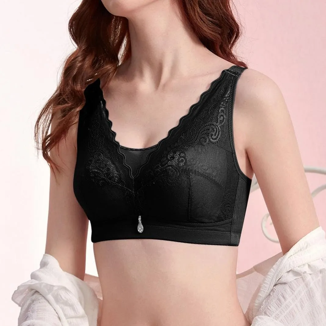 Bras for Women No Underwire Plus Size Women'S Push Up Bra No Underwire Plus Size Bra Patterned Work