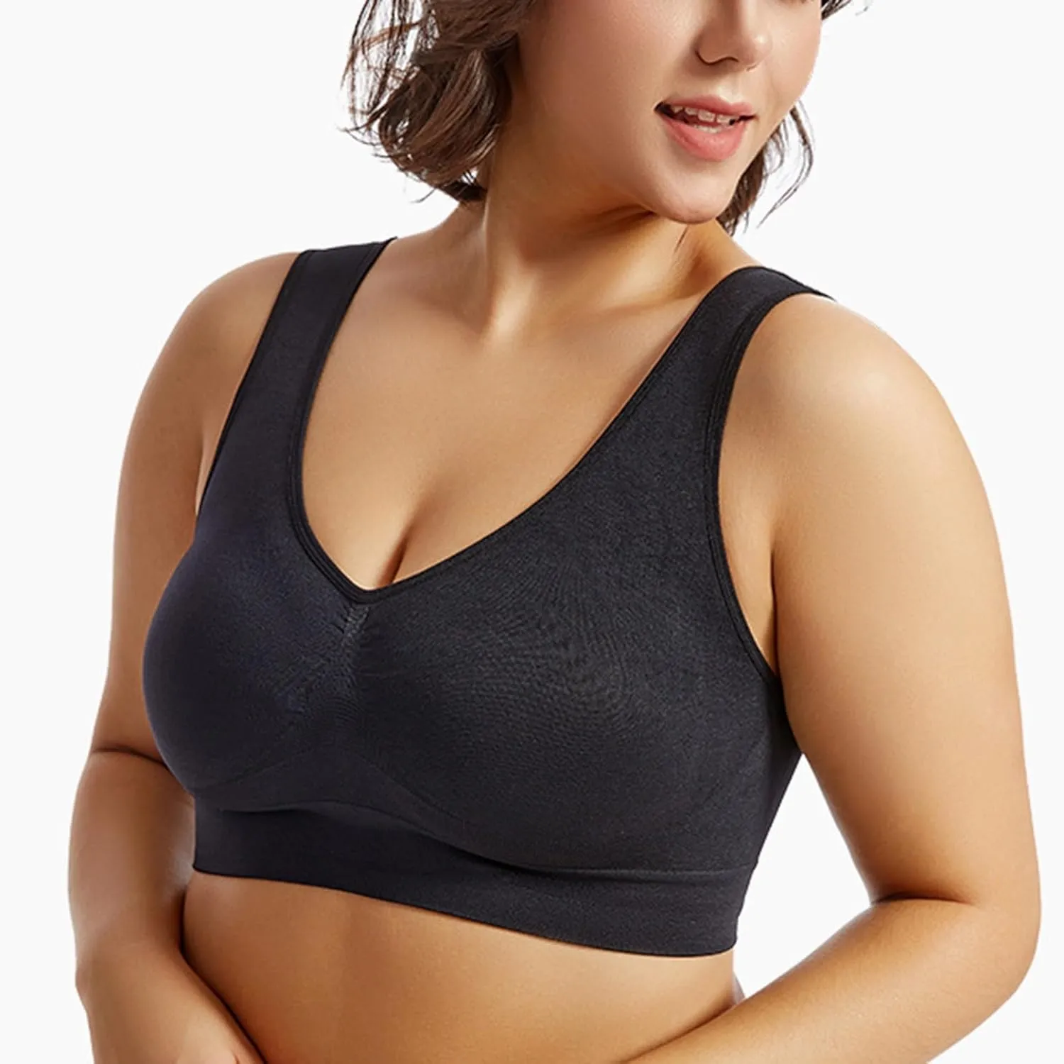 Breathable Sports Bras for Women Anti-Sagging Breasts Cool Liftup Air Bras 2025 Plus Size Comfort Wireless Yoga Bra