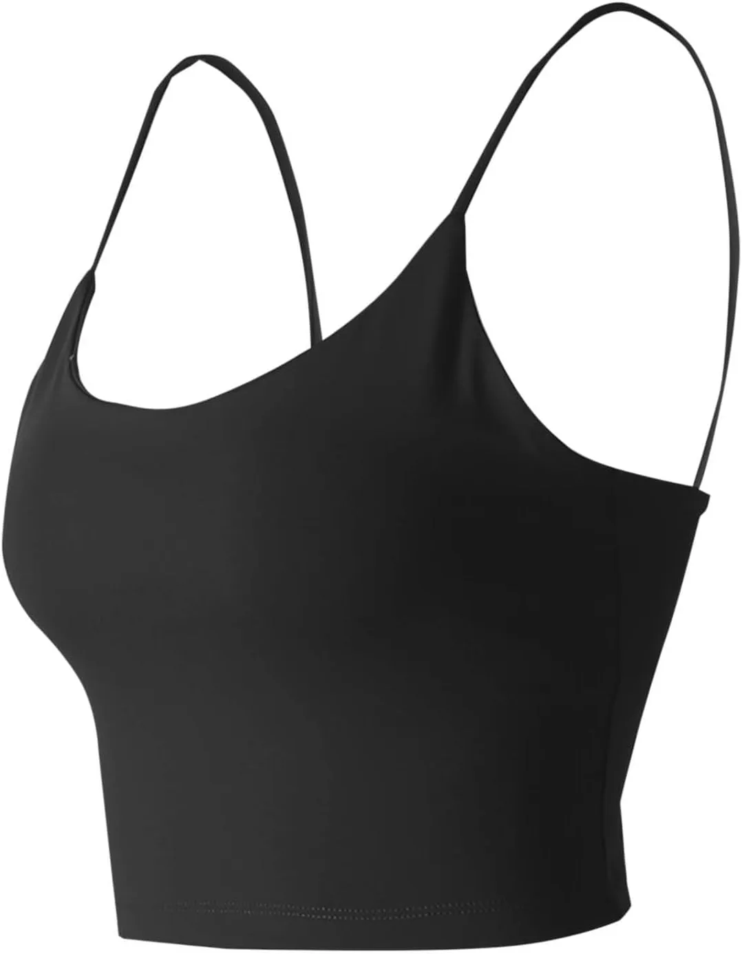 Camisole Top for Women with Bulit in Removable Bra Summer Spaghetti Strap Tanks Womens Workout Yoga Basic Cami Vest