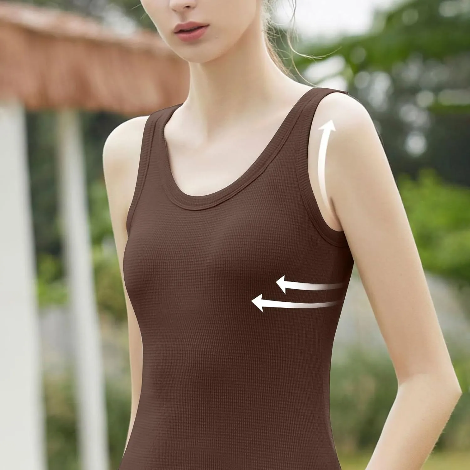 Camisole Tops for Women 2025 Summer Scoop Ncvk Spaghetti Strap Tank Top with Built in Bra Womens Sleeveless Shirts