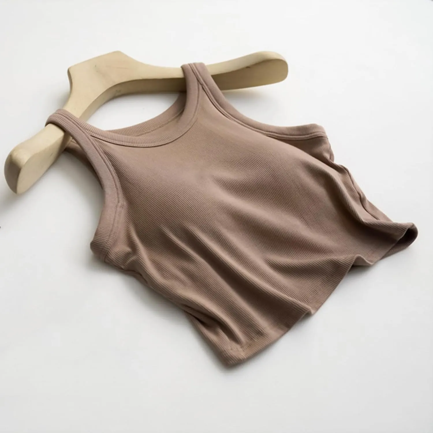 Camisole Tops for Women Built in Bra Spaghetti Strap Workout Yoga Shirts Basic Padded Tank Tops 2025 Summer Clothes
