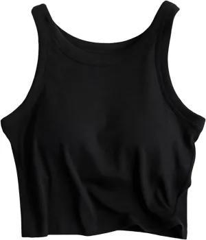Camisole Tops for Women Built in Bra Spaghetti Strap Workout Yoga Shirts Basic Padded Tank Tops 2025 Summer Clothes