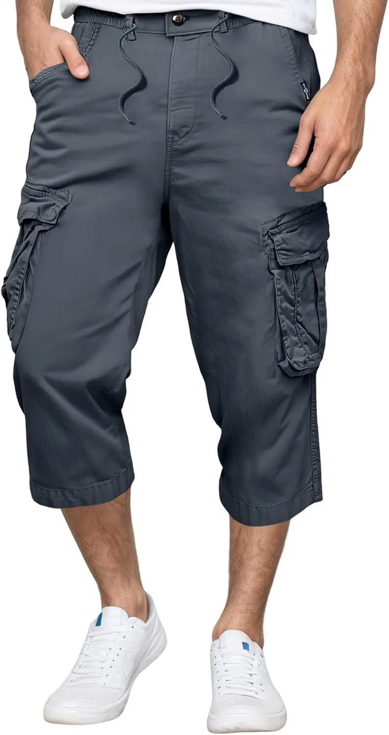 Cargo Sweatpants for Men Gym Beach Pajama Hiking Bike Athletic Stretch Yoga Basketball with Pockets Football Regular