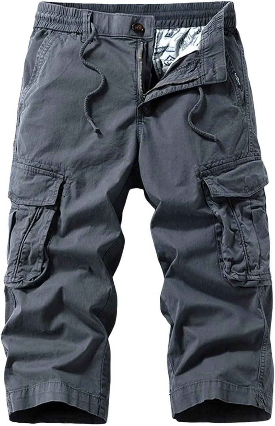 Cargo Sweatpants for Men Gym Beach Pajama Hiking Bike Athletic Stretch Yoga Basketball with Pockets Football Regular