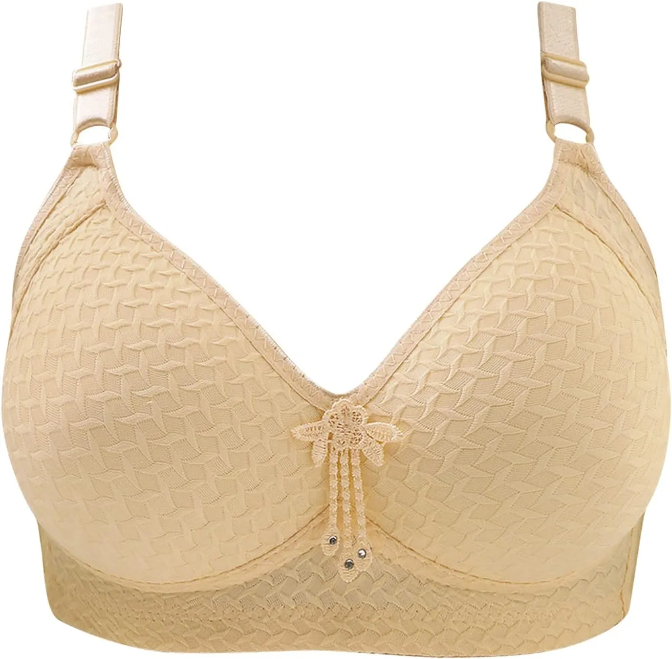 Comfortable Push up Bras for Women No Underwire Lace Bralettes 18-Hour Ultimate Lift Wireless Full Coverage Bras 2023