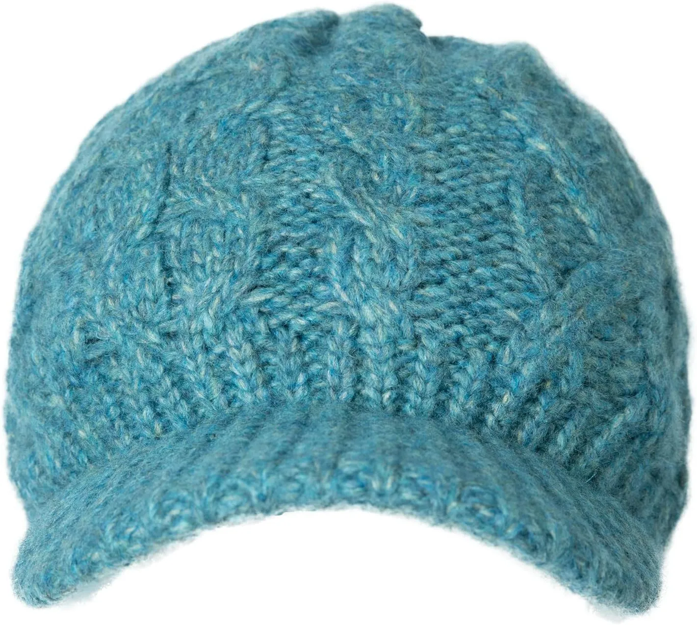 Comhats Womens Winter Wool Newsboy Hats Knitted Billed Crochet Beanies with Brim Skull Visors Ski Casual
