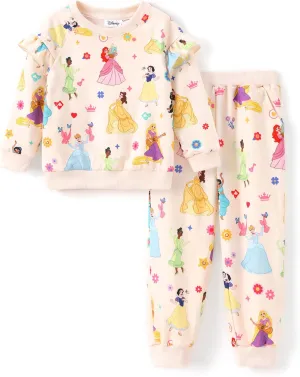 Disney Frozen Toddler Girl Outfits Long Sleeve Shirt and Pocket Pant Clothing Sets Fall Casual Pullover Dailywear