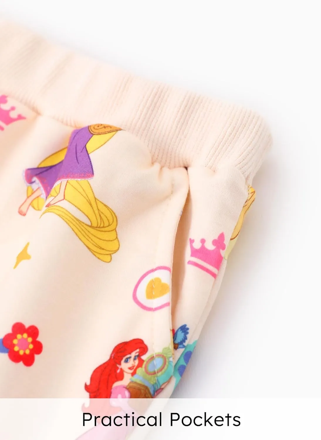 Disney Frozen Toddler Girl Outfits Long Sleeve Shirt and Pocket Pant Clothing Sets Fall Casual Pullover Dailywear