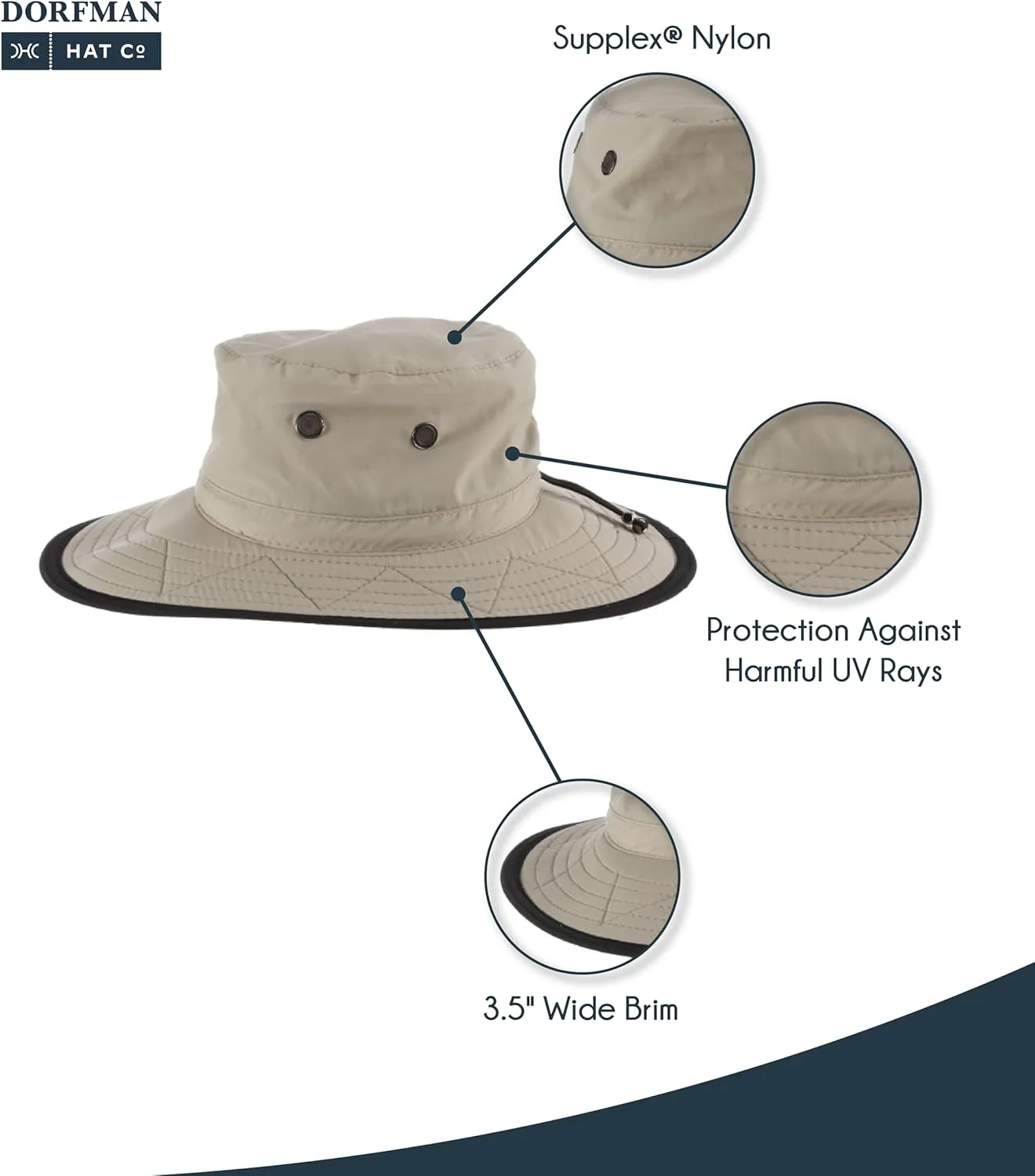Dorfman Pacific Co. Men's Dimensional Brim Boonie