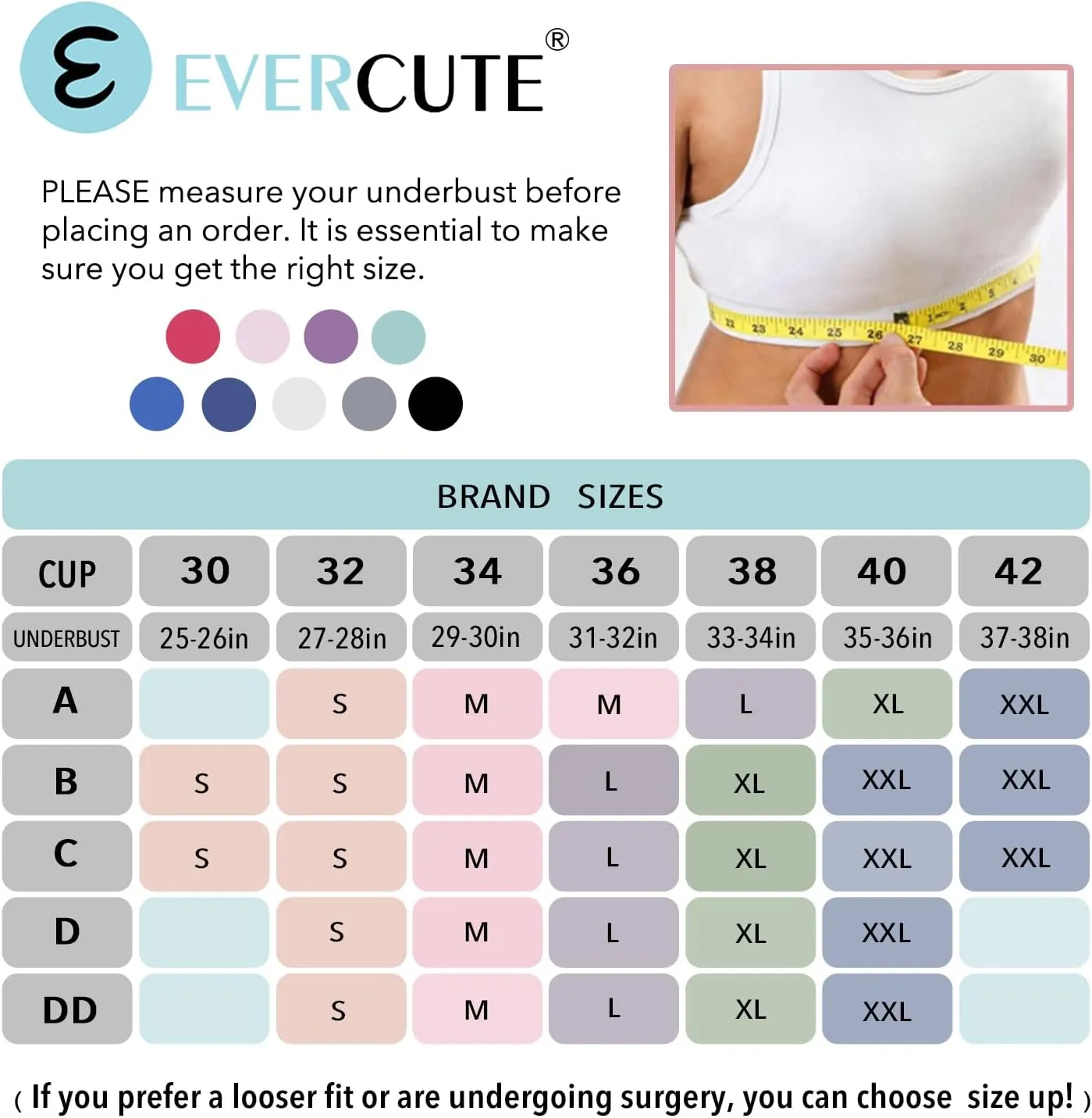 Evercute Adjustable Sports Bras for Women 3/4 Pack Racerback High Support Bras Padded Workout Bras Seamless Yoga Athletic Bra