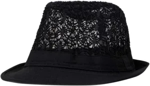 Fashion Short Brim Fedora Hat Summer Mesh Breathable Travel Beach Vacation Sun Hat for Women Men Lady