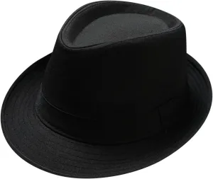 Fashion Unisex Jazz Hat for Men Women Men's Classic Fedoras Hats Vintage Short Brim Fedora Panama Hats