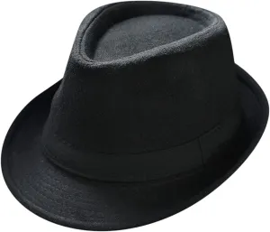 Fashion Unisex Jazz Hat for Men Women Men's Classic Fedoras Hats Vintage Short Brim Fedora Panama Hats
