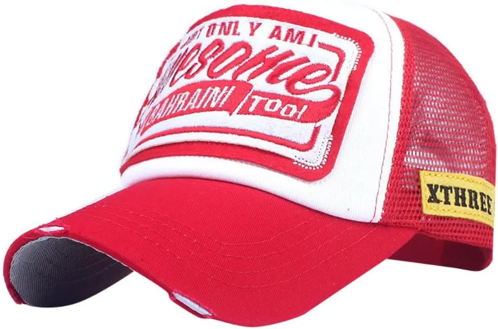 Fashion Women Men Drawstring Baseball Cap Quick-Drying Sport Caps Trucker Hats Letter Embroidered Adjustable Retro Dad