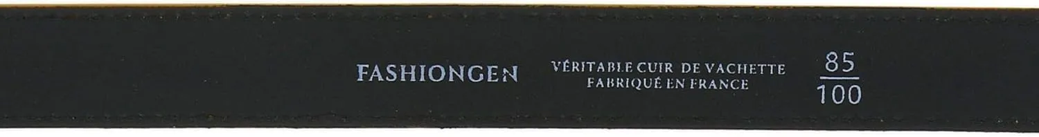 FASHIONGEN - Women genuine Italian leather belt LUNA, Made in France