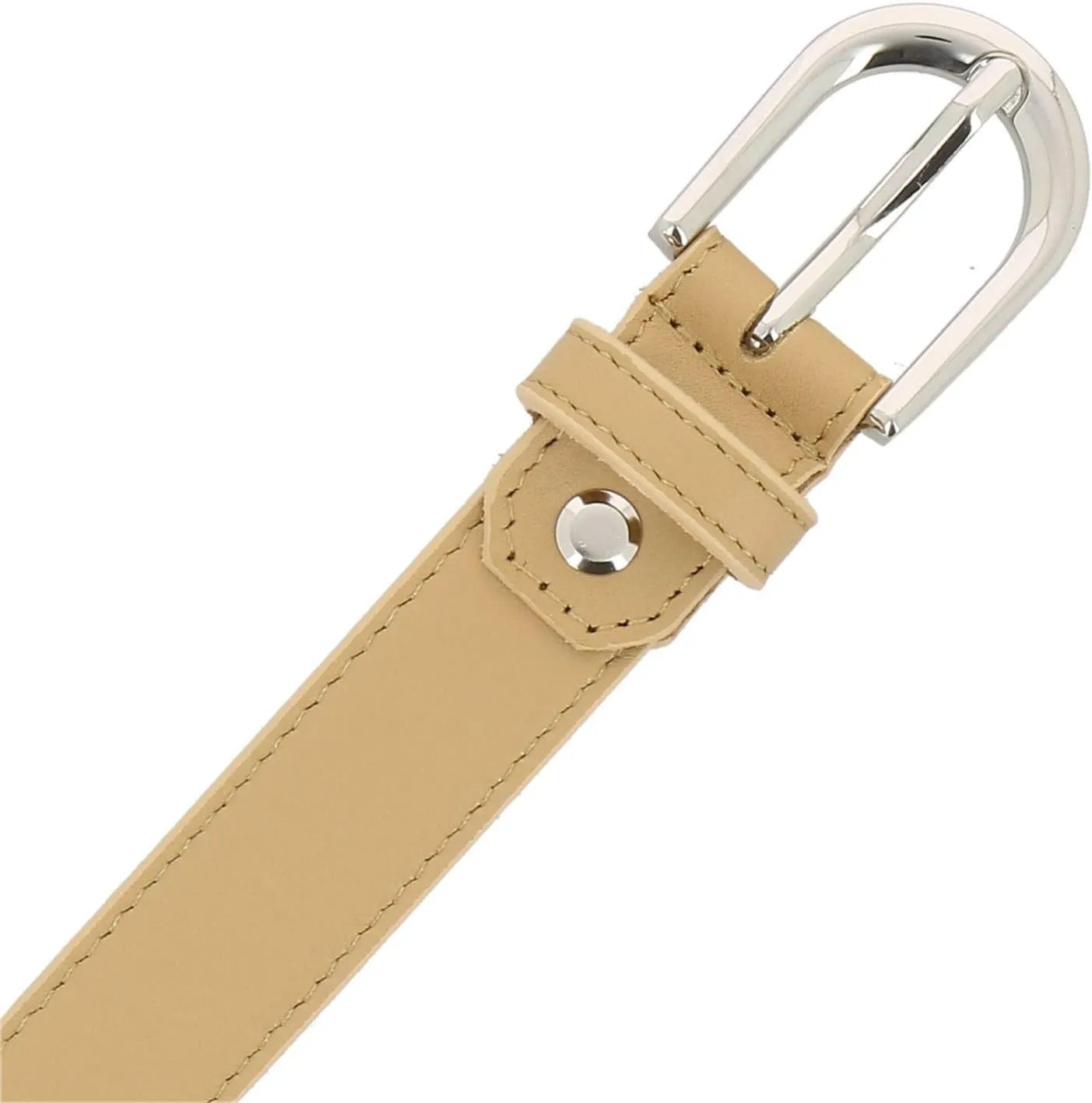 FASHIONGEN - Women genuine Italian leather belt LUNA, Made in France