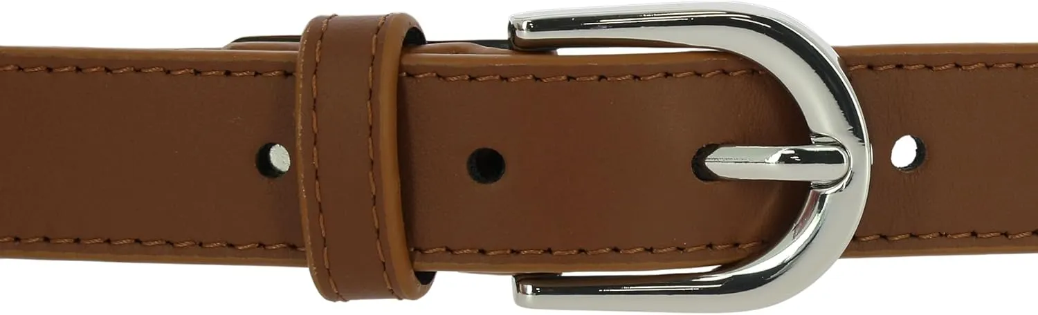 FASHIONGEN - Women genuine Italian leather belt LUNA, Made in France