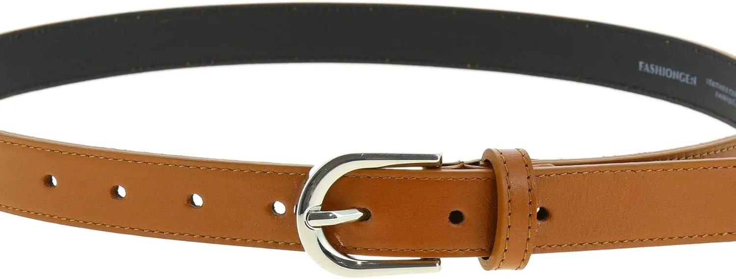 FASHIONGEN - Women genuine Italian leather belt LUNA, Made in France